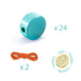 Filacolor Wooden Stringing Beads by Djeco