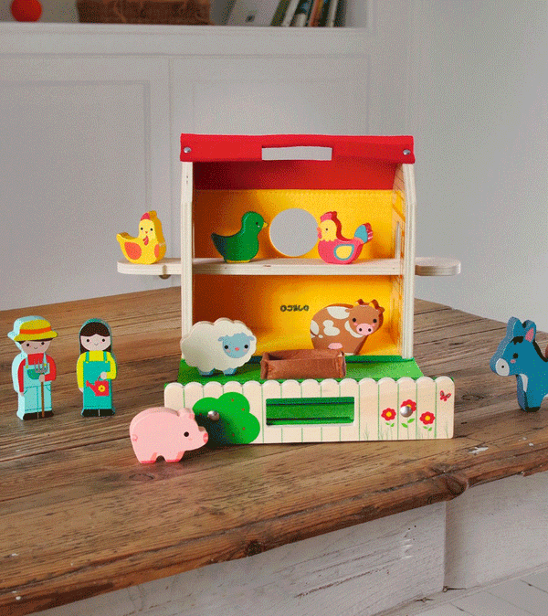 Softi-Farm Wooden play Set by Djeco