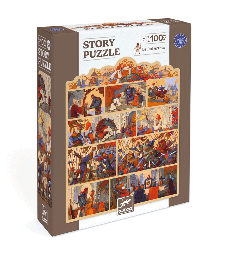100 pcs King Arthur Story Puzzle by Djeco