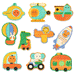 Duo Puzzle - Vehicles by Djeco