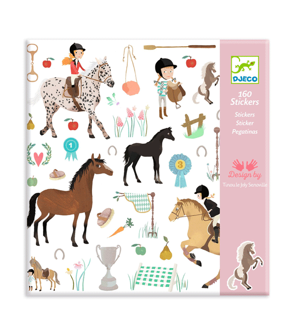 160 Horses Stickers by Djeco