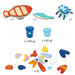 Myseacreatures Toddler Art Kit by Djeco