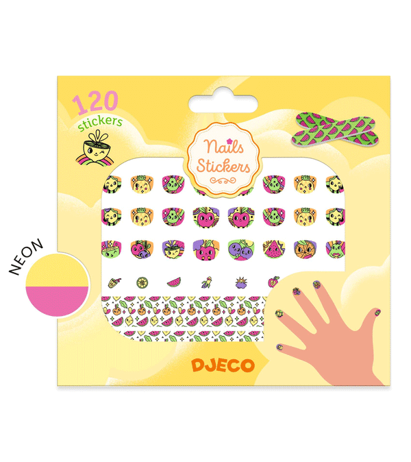 120 Fruity Nail Stickers by Djeco