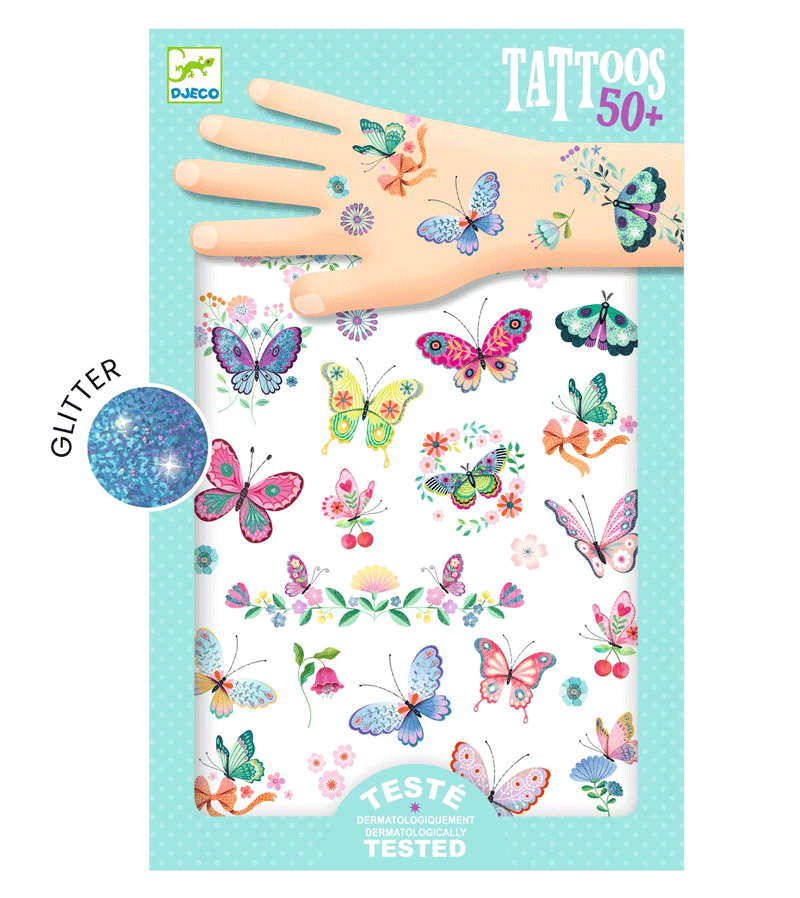 Dream Butterflies Tattoos by Djeco