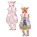 Fiodor & Friends Les Demoiselles Fashion Colouring by Djeco