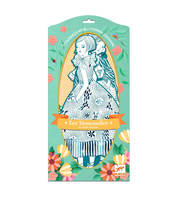 Rebekka & Friends Les Demoiselles Fashion Colouring by Djeco
