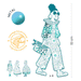 Rebekka & Friends Les Demoiselles Fashion Colouring by Djeco