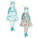 Rebekka & Friends Les Demoiselles Fashion Colouring by Djeco