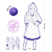 Zaho & Friends Les Demoiselles Fashion Colouring by Djeco
