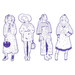 Zaho & Friends Les Demoiselles Fashion Colouring by Djeco