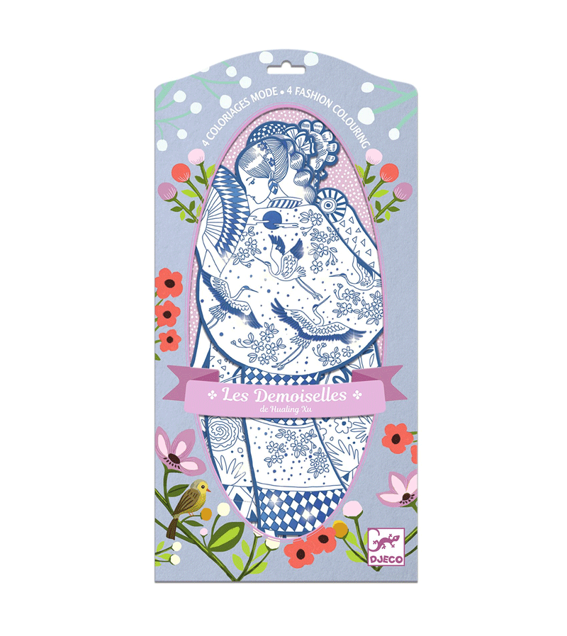 Laura & Friends Les Demoiselles Fashion Colouring by Djeco