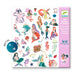 160 Metallic Sparkly Mermaid Stickers illustrated by Lucille Michieli by Djeco