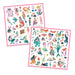 160 Metallic Sparkly Mermaid Stickers illustrated by Lucille Michieli by Djeco