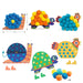 Fluffy Animals Silhouettes and Pompons Toddler Art Set by Djeco