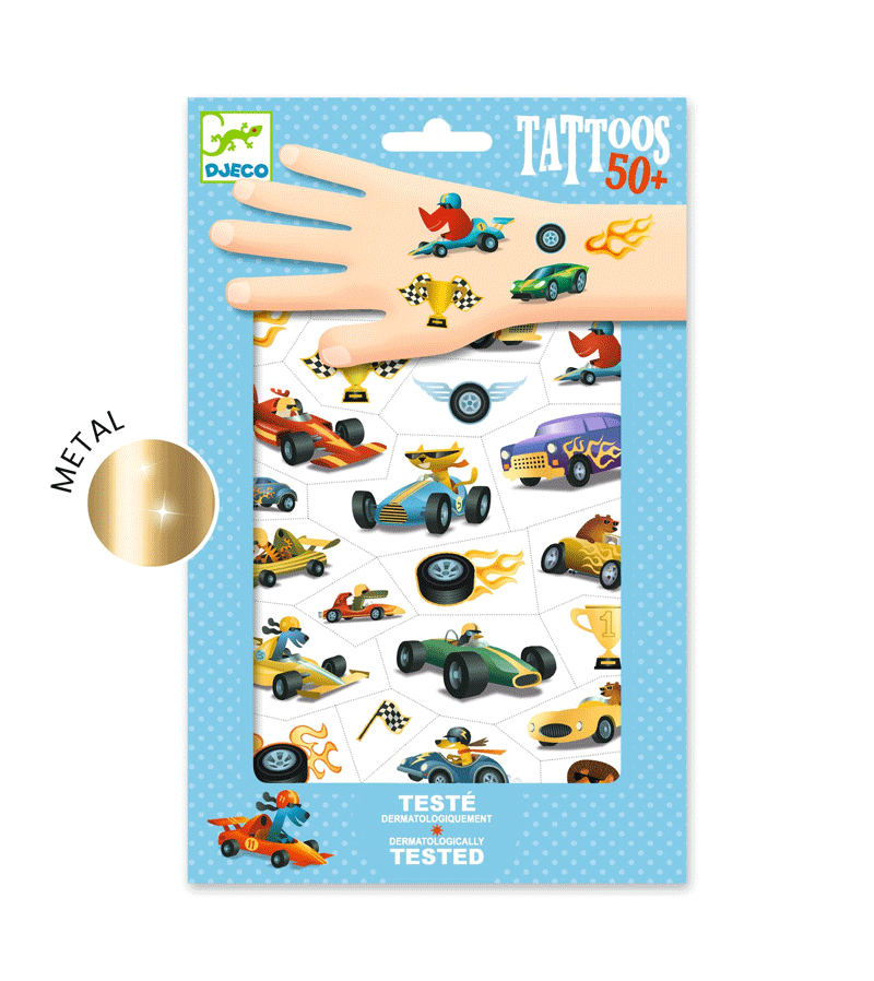 Speedster Car Tattoos by Djeco