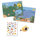 Summertime Removable Puffy Stickers by Djeco