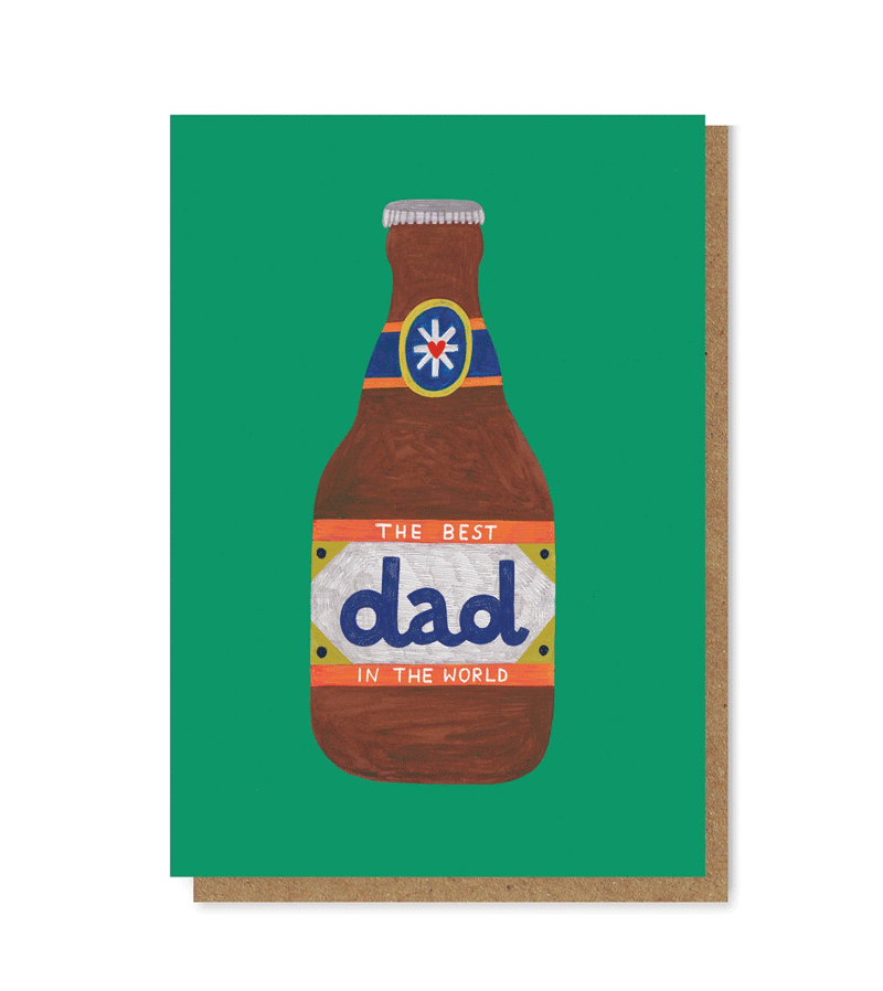Dad Beer Card by Daria Solak Illustrations