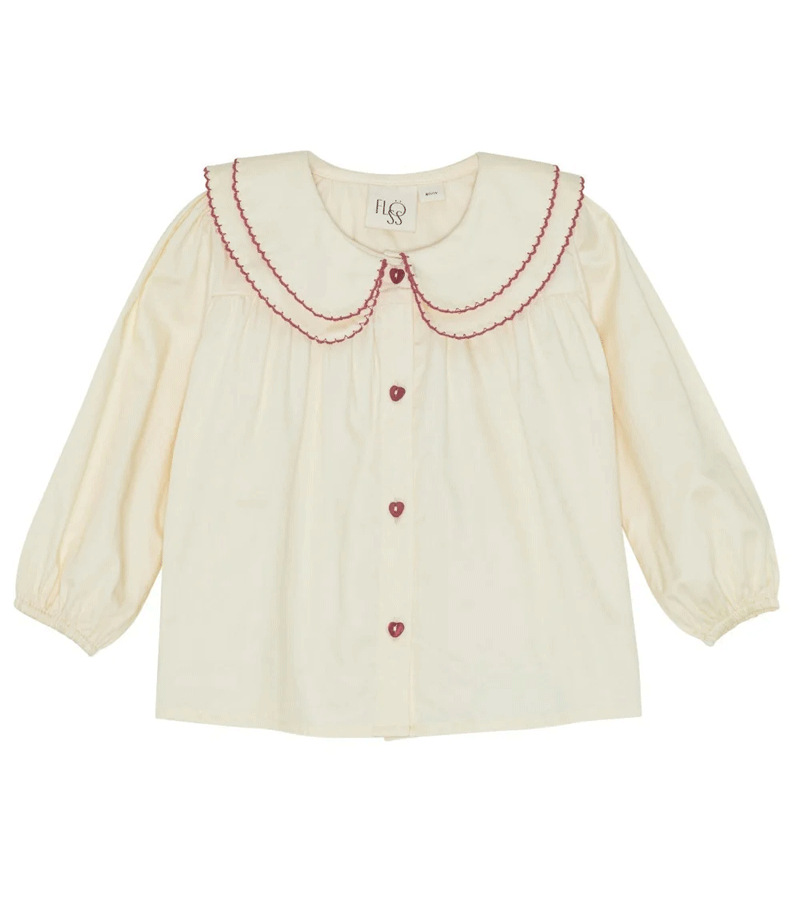 Soft White Darling Blouse by Floss