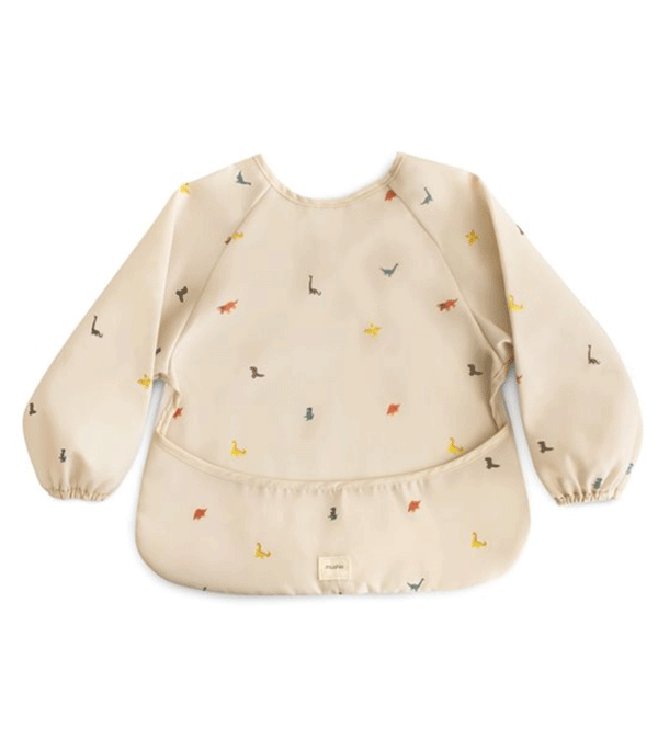 Dinosaur Long Sleeve Bib by Mushie