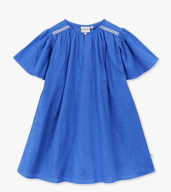 Cobalt Voile Dress by Arsene et Les Pipelettes