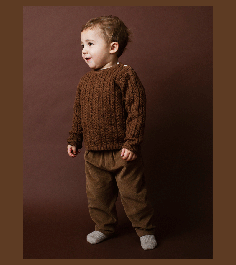 Driftwood Woven Baby Trousers by Serendipity
