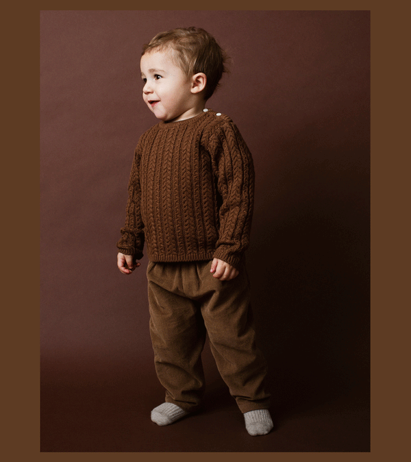 Driftwood Woven Baby Trousers by Serendipity