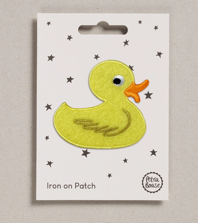 Duck Iron on Patch by Petra Boase