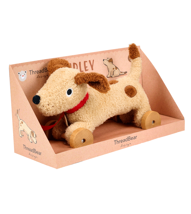 Dudley Pull Along Dog by Threadbear Design