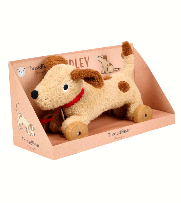 Dudley Pull Along Dog by Threadbear Design