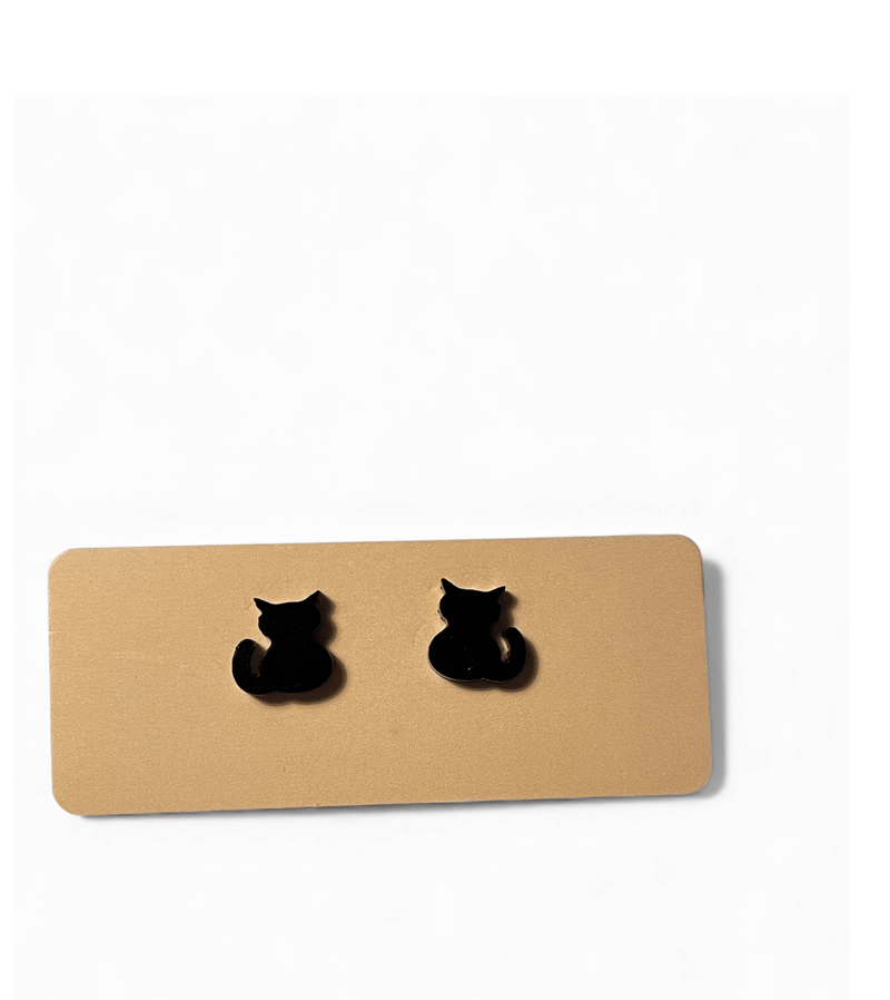 Black Cat Earrings by Acorn & Will