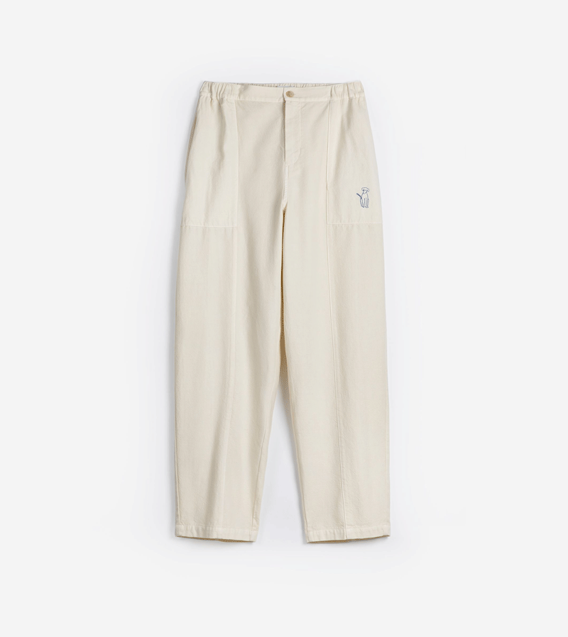 Women's Ecru Cocoon Trousers  by Bobo Choses