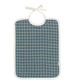 Blue Spruce Grid Feeding Bib by Fabelab