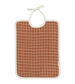 Cinnamon Grid Feeding Bib by Fabelab