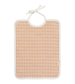 Dusty RoseGrid Feeding Bib by Fabelab