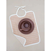 Dusty RoseGrid Feeding Bib by Fabelab