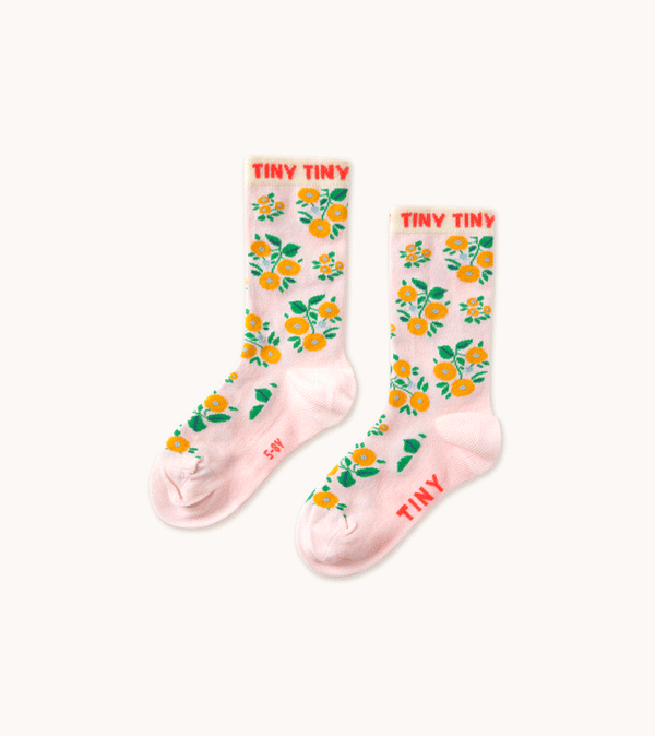 Kids Flowers Socks by Tinycottons