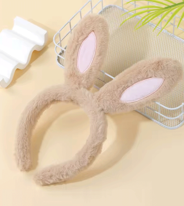 Fluffy Bunny Ears Head Band