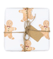 Gingerbread Man Wrapping Paper by Western Sketch