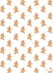 Gingerbread Man Wrapping Paper by Western Sketch