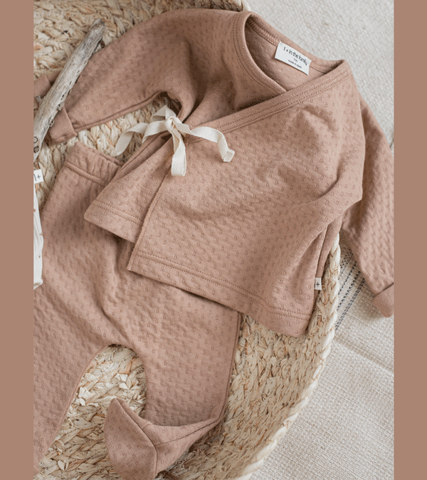 Nude Pointelle  Giotto Crossover Top by 1+ in the Family