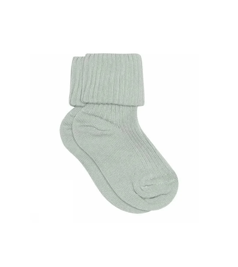 Grey Mist Cotton Rib Sock by mp Denmark