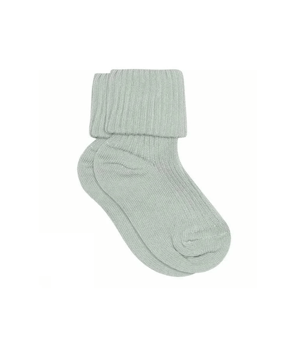Grey Mist Cotton Rib Sock by mp Denmark