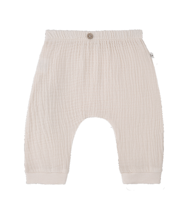 Nude Muslin Guiseppe Sarouel Trousers by 1+ in the Family