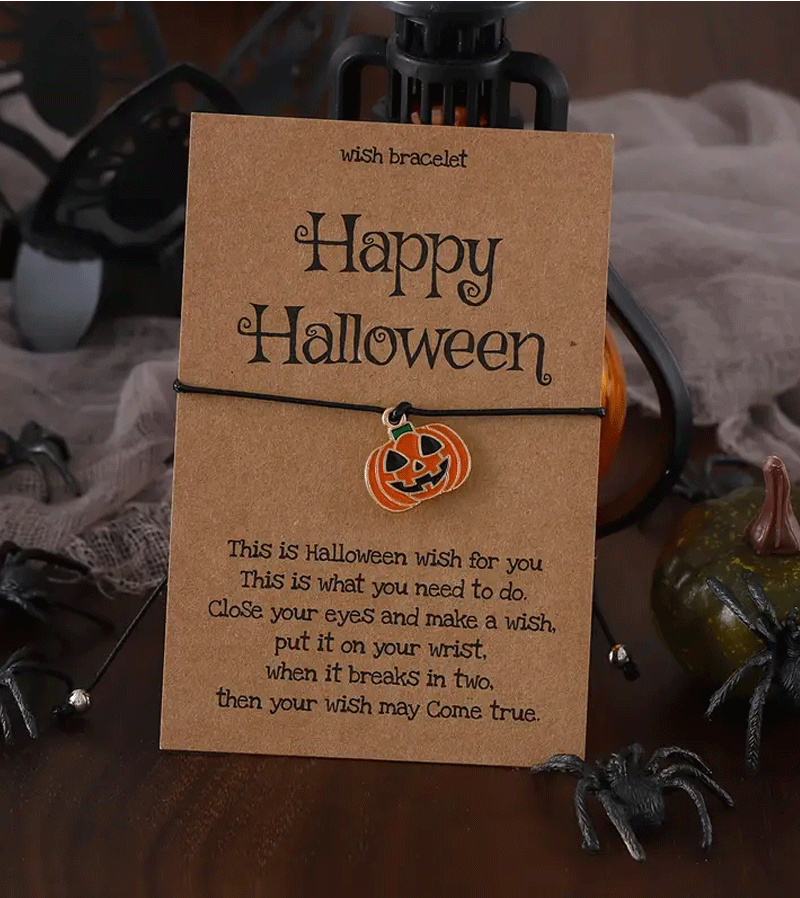 Pumpkin Halloween Wish Bracelet