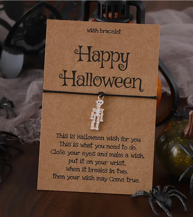 Skeleton Halloween Wish Bracelet