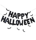 Happy Halloween Balloon Bunting with Hanging Bats and Cobwebs by Ginger Ray