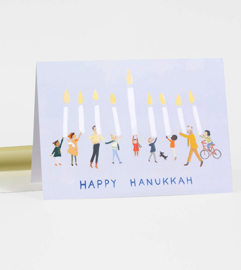 Happy Hanukkah Card by Black Apple