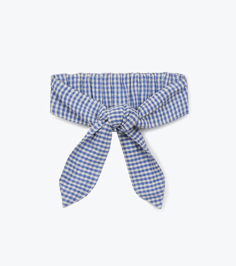 Blue Gingham Headband by Arsene et les Pipelettes