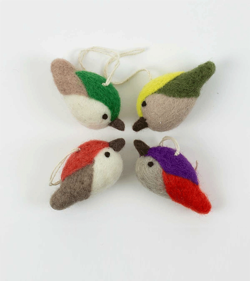 Humming Bird Felt Decorations by AfroArt