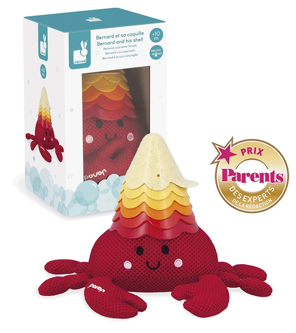 Bernard & his Shell Bath Toy by Janod